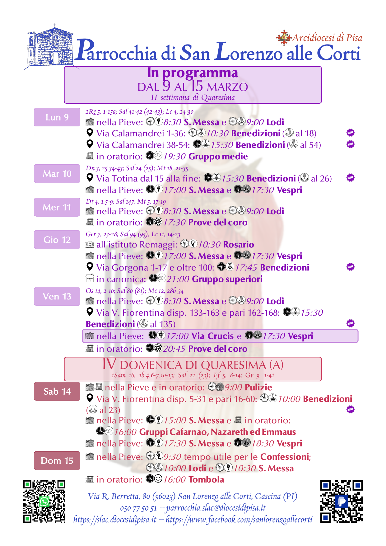9-15 marzo 2026