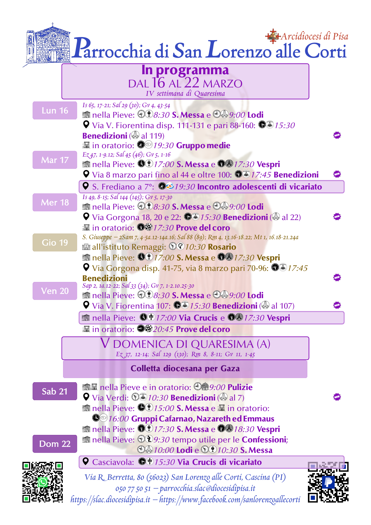16-22 marzo 2026