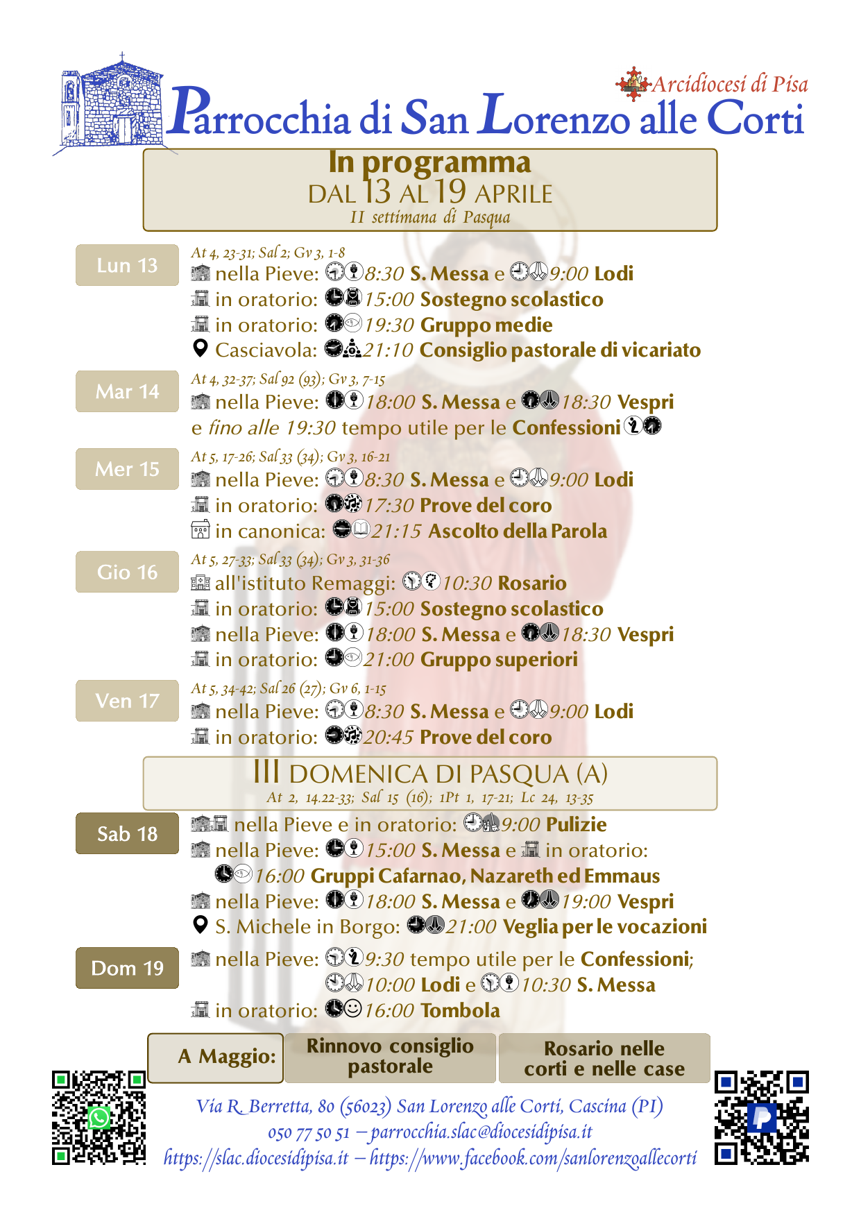 13-19 aprile 2026