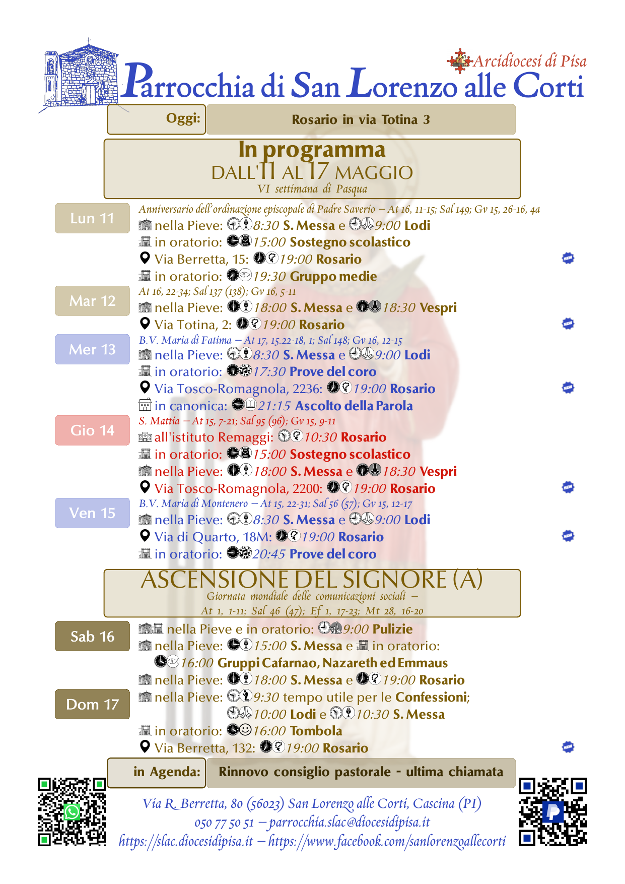 11-17 maggio 2026