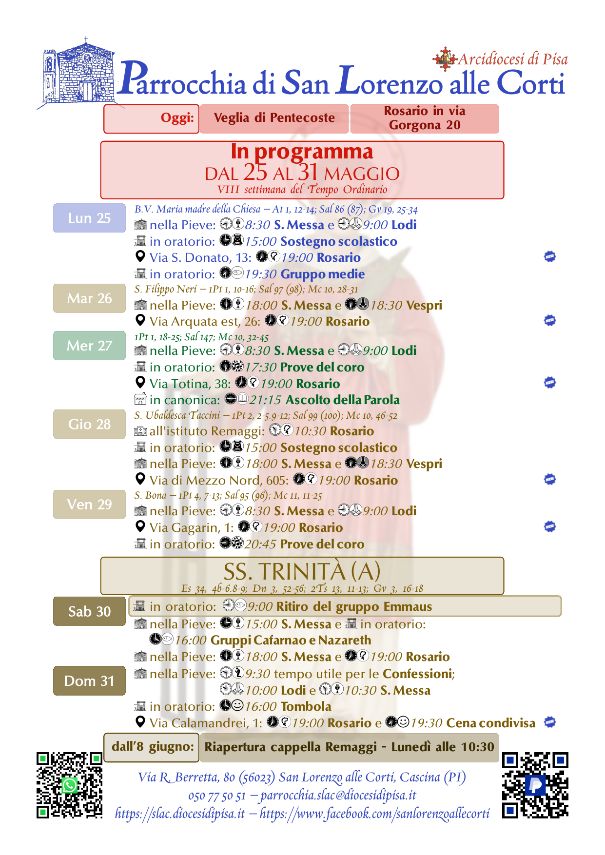 25-31 maggio 2026