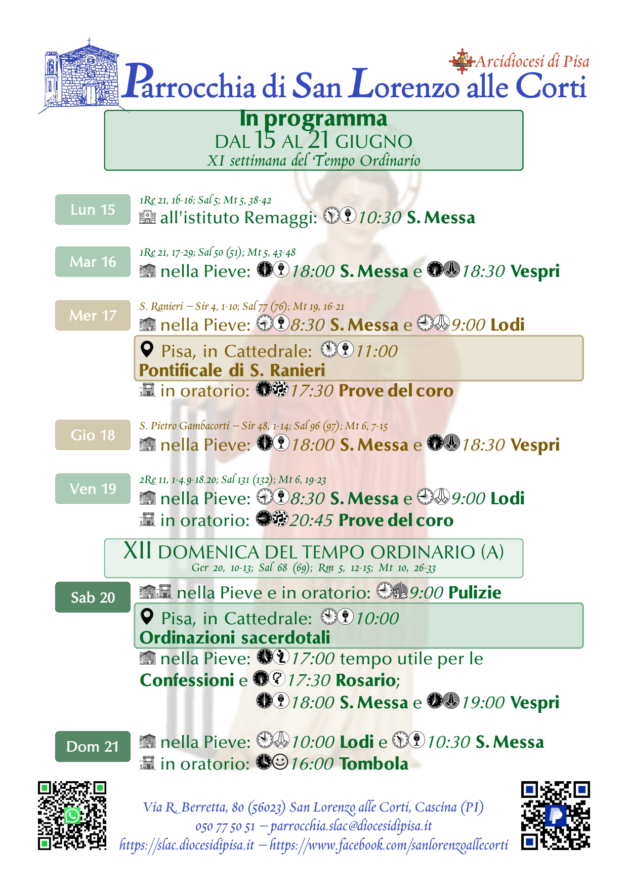 15-21 giugno 2026
