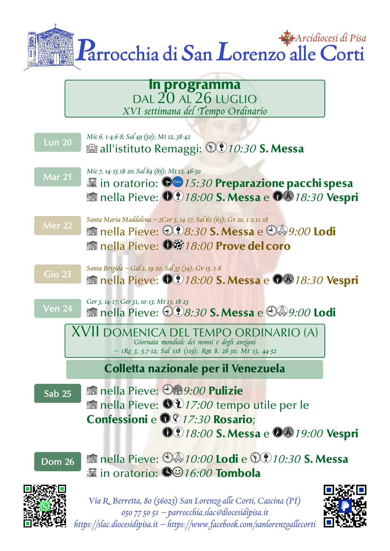 20-26 luglio 2026
